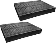 GANAZONO 2Pcs Packing Inserts Flexible Express Foam Board Liners Lightweight Shock Resistant Packing Foam for Safe Daily Use Packing Supply