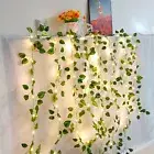 Solar Ivy Leaves Fairy Lights Outdoor Garden String Light Garland
