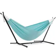 Double Polyester Hammock with Stand (280cm) - Aqua