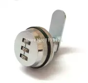 3 Digital Combination Cam Lock Resettable Keyless Password Cam Lock Locker Lock