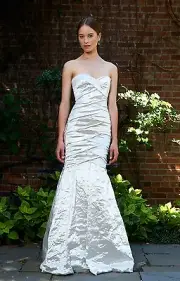 NICOLE MILLER COURTNEY TECHNO METAL BRIDAL WEDDING GOWN DRESS ID0002 10 $1795 **