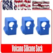 Insulation for Volcano Hotend, Volcano Silicone Sock for Heat Block Blue, 3 Pcs