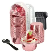 5.5 Oz Foil Muffin Cups Muffin Tins 50 Pack,LNYZQUS Jumbo Cupcake Liners With...