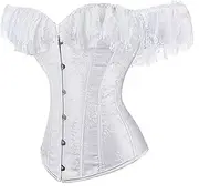 [Hengzhifeng] Womens Renaissance Corsets off the Shoulder Corset Bustier Top