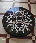 14'' Round Stone Entryway Table Top Antique Design Inlay Work Coffee Table