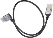 QUMIIRITY 8k Monitor Cable Right-angle Connector Compatible Tvs Pcs Projectors Male to Male