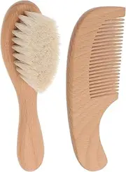 KAILIKETIY 1Set Grooming Brush Soft Bristle Bath Brush Hair Comb for Newborns Durable Handle Shower Present for Parents Hair