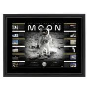 50 Years Man On The Moon Framed Tribute Print Medallion