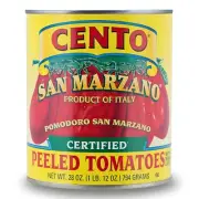 Certified San Marzano Whole Peeled Tomatoes, 28 Oz, Canned Plum Tomatoes in Thic
