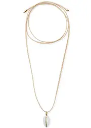 BY Pariah Pebble Small Silk Necklace - White ONE SIZE