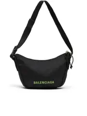 Balenciaga Wheel Small Sling Bag in Black