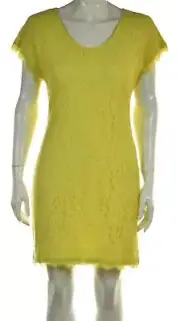 NEW Diane Von Furstenberg Wanda Womens Dress Size 10 Yellow Bodycon Above Knee