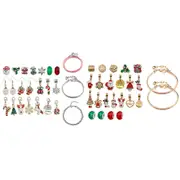 Christmas DIY Charm Bracelet Advent Calendar Xmas Countdown Calendar DIY Jewelry Making Kit for Girls