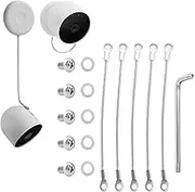 [4 Pack] Anti-Theft Security Chain for Google Nest Cam Outdoor or Indoor (Battery)/Arlo Pro 4/Arlo Pro 3/Arlo Ultra/Arlo Ultra 2/, Security Cable with Anti-Theft Screws (Camera NOT Included)