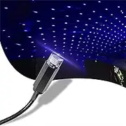 EZONEDEAL USB Star Projector Night Light, Car Roof Lights,Portable Adjustable Romantic Interior Lights, Portable USB Night Light Decorations for Car, Ceiling, Bedroom