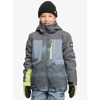 Quiksilver Youth Silvertip Jacket Flint Stone 10k 2025 Jacket Boy Snowboard
