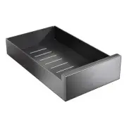 Pull Out Cabinet Organizer Carbon Steel Drawer - Black - One size