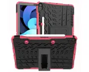 For Apple iPad Air 5 5th Gen 10.9 inch 2022 Shockproof Heavy Duty Rugged Kickstand Bumper Case Cover (Pink)