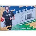 RICKY RUBIO NBA 2014-15 PANINI FAST LANE #2 灰狼隊 歐洲金童 籃球卡