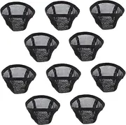 PACKOVE 10pcs Wig Net Cap Full Lace Cap for Braiding Nylon Mesh Crochet Knit Bonnets Hair Cover Weaving Net Large Hair Nets Brown Bald Cap Dome Caps for Wigs Sleeping Cap Black Cloth