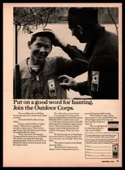 1968 National Shooting Sports Foundation Join The Outdoor Corps Vintage Print Ad