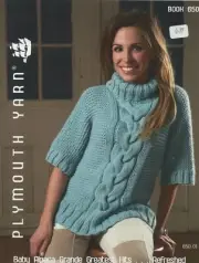 Plymouth Yarn Knitting Pattern Book 650 Baby Alpaca Grande Greatest Hits 5 Desig
