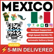 [eSIM] Mexico eSIM e-SIM card Travel Sim card Tarjeta eSIM Dato Data only A