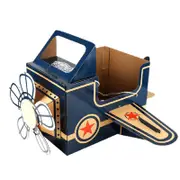 Cartoon Plane Craft Paper Wearable DIY Toys Educational Toys for Children Carton Craft Toys TAO Blue