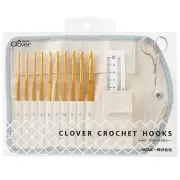 Clover Crochet Hook Set 10 Crochet Hooks3 Sewing NeedlesMini Scisso From Japan