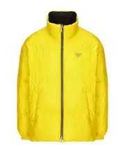 chest logo-patch padded jacket XL,M Black / yellow
