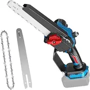 Mini Chainsaw 8 Inch for Makita 18 V Battery Chainsaws for Cut Wood, Tree Trimming, Brushless Electric Chainsaw Tool for Battery BL1830 BL1860 BL1840 BL1850 (without Battery)