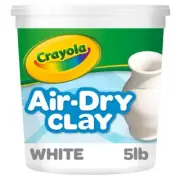 Crayola Air Dry Clay (5lbs), Natural White Modeling Clay Kids Sculpting Material