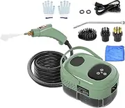 Mairuker Handheld Steam Cleaner, 2500W, High Temperature Pressure Steam Cleaner, Portable Steam Cleaning Machine, 15S Fast Heating with Brushes for Car Floors, Kitchen,