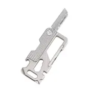 EDC Titanium Keychain Pocket Folding Damascus Knife Outdoor Camping Multi Tools