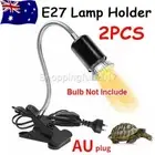 Ceramic Heat Lamp Light Holder Clamp For Reptile Pet Turtle Brooder E27 AU Plug