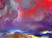 Abstract background Cloud quality Painting Canvas Print wall art home decor