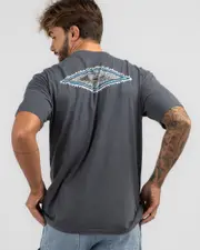 [Quiksilver] Quiksilver Men's Diamond T-Shirt in Iron Gate Size 2XL 2XL Iron Gate