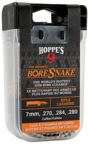 Hoppes Gun Cleaner Boresnake Fit In Backpack Patented Case Design Pull T-handle - .270 Cal 7mm Rifle #hp24014d