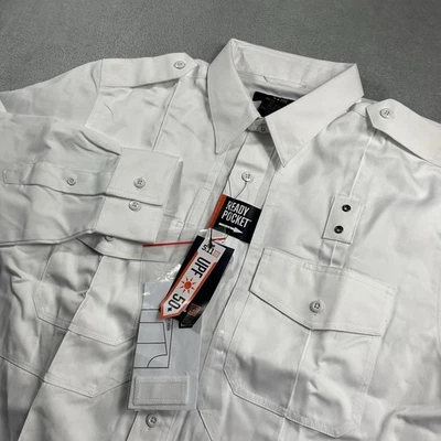 5.11 Tactical Men's Twill PDU Class B Long Sleeve Shirt, 72345- White 16-16.5