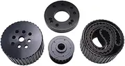 Belt Drive Pulley Set Crankshaft Pulley Compatible For Mopar Big Block 361 383 400 413 Repair Parts Easily Install Professional Black