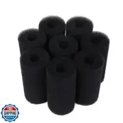 QIHYCUF 8 Pack Pre-Filter Sponge Aquarium Pre Filter Foam Rolls 0.6” Intake R