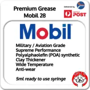 Astronomy Lube - Mobilgrease 28 5ml BD Syringe and 1" tube extension
