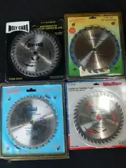 Lot Of 4 weiles, lifetime, generic Carbide Circular Saw Blades 7 1/4”