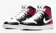 Air Jordan 1 Mid Noble Red Black White BQ6472-016 Women's Size 7.5 BRAND NEW