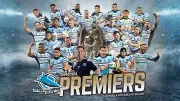 CRONULLA SHARKS NRL RUGBY CHAMPION TEAM PLAYER POSTER,BARGAIN,1