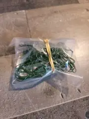 100 piece ornament hook green xmas