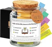 Bible Verse Jar,Bible Verses for Emotions and Feelings, Daily Scripture Prayer Hope Jar, Faith Based Gifts, Religious Graduation Gift,Blessings Jar,Religious Gifts for Men Women