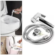 Toilet Bidet Douche Hand Held Shower Head Spray Wash Hose Set Bathroom Faucets