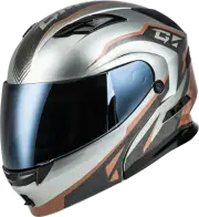 GMAX M101381277 MD-01 VOLTA HELMET GREY/BLACK/COPPER METALLIC XL