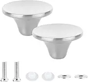 2 Set Silver Dutch Oven Knob Handle, Stainless Steel Pots Replacement Knob Dutch Oven Replacement Knob Compatible with Aldi, Le Creuset, Lodge and other Enameled Cast-Iron Dutch Oven